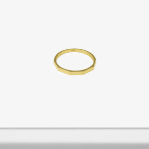 14k Solid Gold Two-Sided Ring