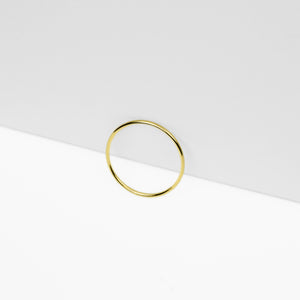 14k Solid Gold Thin Stacking Ring