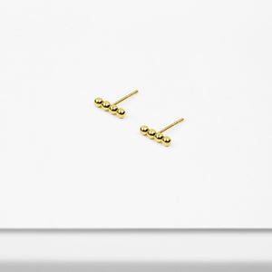 14k Solid Gold Ball Stick Stud Earring