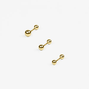 14k Solid Gold Ball Stud Earring