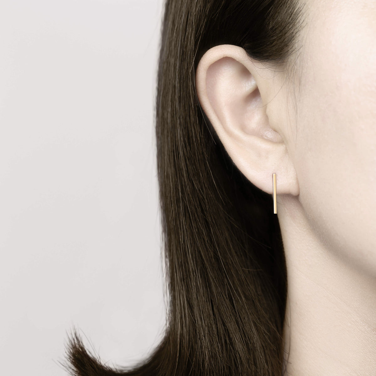 14k Solid Gold Bar Threader Earring – a day like