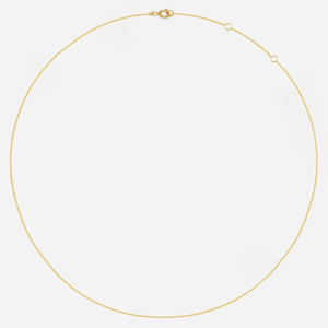 14k Solid Gold Thin Chain Necklace